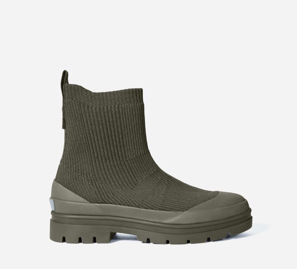 Everlane Reknit Utility Boot Olive Green Sz 8